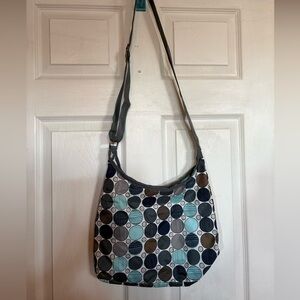 Lightweight Eddy Bauer Circle Pattern Crossbody Bag